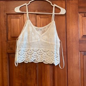 White summer crop top